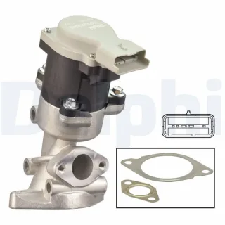 Delphi AGR-Ventil links Land Rover Discovery Range 2,7