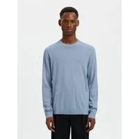 Selected Rundhalspullover SLHTRAY LS KNIT MERINO CREW NECK NOOS Wolle, regular fit