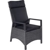 LC Garden Gartenstuhl Keramo Dining Positionsstuhl Verstellsessel grau
