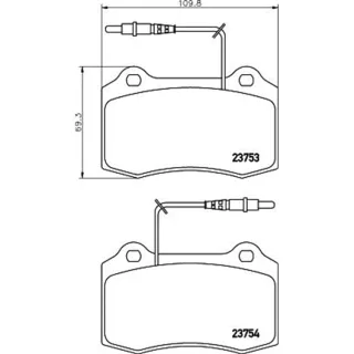 Hella Bremsbel?ge vorne Peugeot 406 8DB355018-631