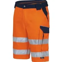 vizwell Arbeitsshorts Warnschutz Short kurze Herren Arbeitshose reflektierend - strapazierfähig - zertifiziert