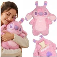 Disney Wärmflasche DISNEY Stitch Wärmflasche 750 ml mit weichem Bezug, groß, Maskottchen