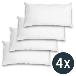 4 x Sleezzz Vital wasserundurchlässiger Molton-Kopfkissenbezug 40 x 80 cm