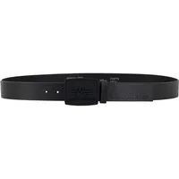 Alpha Industries Ledergürtel All Black Belt