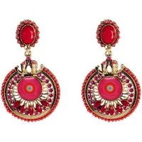 Desigual Paar Ohrstecker Teresina (2-tlg), Ohrstecker lang Boho-Touch antik vergoldet