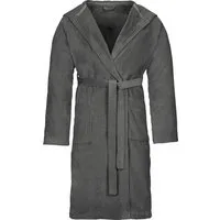 Vossen Unisex-Bademantel Texas, ideal für Sauna & Spa, Hotelbademantel, Morgenmantel, Kurzform, Webvelours, Kapuze, Gürtel, für Damen & Herren