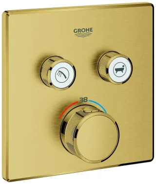 GROHE Thermostat Grohtherm SmartControl 29124 eckig FMS 2 ASV cool sunrise geb., 29124GN0 29124GN0