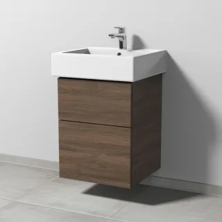 Sanipa 3way Waschtischunterbau zu Duravit Vero Waschtisch mit 2 Auszügen, Eiche-Arizona SM71580