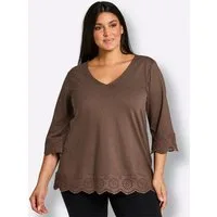 Sheego T-Shirt 3/4-Arm-Shirt 3/4-Arm
