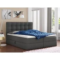 Sofnet Boxbett Best (mit zwei Bettkästen, Bonell-Matratze und Topper), Doppelbett, Polsterbett mit Kopfteil, Boxspringbett