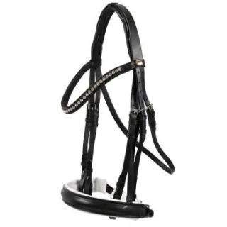Hans Melzer Horse Equipment Hans Melzer Kandare Hamburg schwarz/silber Pony