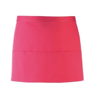 Premier Ladies/Womens Colours 3 Pocket Schürze (2er Pack) (Hot Pink)