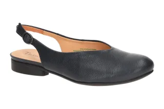 Think 731 Guad 2 Damenschuhe Sling Pumps navy Echtleder Gummisohle Blockabsatz