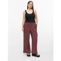 QS Chinos Hose Musselin Hose mit weitem Bein und Elastikbund