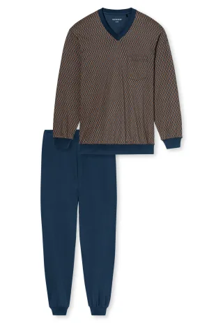SCHIESSER - Schlafanzug lang deep blue - Gr. - 25