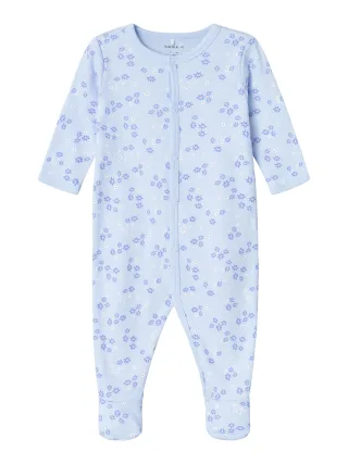 NAME IT - NBFNIGHTSUIT W/F HALOGEN FLOWER halogen blue - Gr. - 86