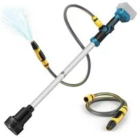 XERSEK Regenfasspumpe 3000L/h Wasserpumpe mit Gartensprühdüse Kabellose Stab-Transferpumpe (Kompatibel für Makita 18V Akku (Ohne Akku), für Pool/Garten/Teich/Wohnmobil/Boot
