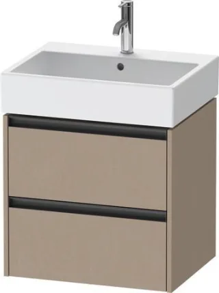 Duravit Ketho.2 Waschtischunterbau wandhängend Leinen Matt 584x460x549 mm - K25275075750000 K25275075750000