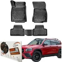 Trimak Passform-Fußmatten Oder Kofferraumwanne Oder Set für Mercedes GLB, Mercedes GLB X 247 ab 2019 Gummimatten Auto TPE Allwetter