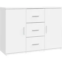 vidaXL Sideboard, Kommode Weiß 91x29,5x65 cm Holzwerkstoff