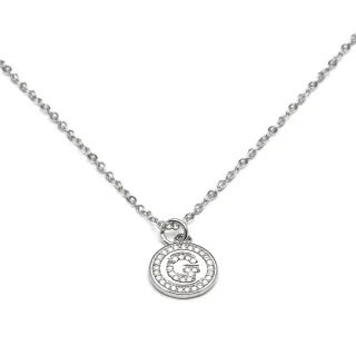 Luxenter Halskette aus Zirkonia mit Rhodium-Finish – Alphabet