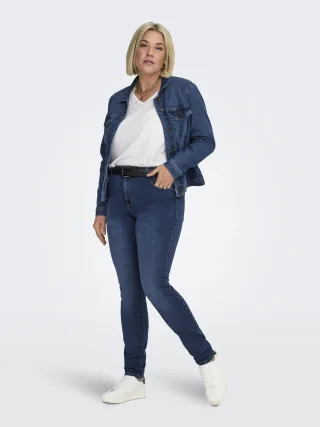 ONLY CARMAKOMA - CARAUGUSTA HW SK DNM JEANS BJ13964 NOOS Medium Blue Denim - Gr. - 30