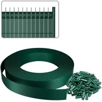 FIVMEN Sichtschutzstreifen PVC Zaunsichtschutz Rolle für Stabmattenzaun Windschutz, Blickdicht & UV-beständig für Garten Balkon Terrasse