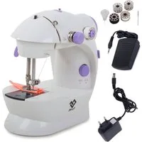 VERK GROUP Nähmaschine Mini Handnähmaschine, inkl. Fußpedal