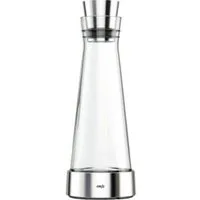 Emsa Karaffe EMSA Kühlkaraffe FLOW SLIM 1l Glas/Edelstahl