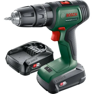 Bosch Akku-Zweigang-Schlagbohrschrauber UniversalImpact 18V mit 2x Akkupack, Ladegerät - 06039D4102