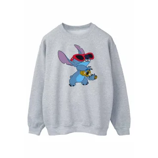Disney - "Lilo And Stitch Guitar" Sweatshirt für Herren (Grau)