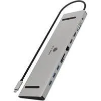 IB-DK2106a-CPD, Dockingstation silber, USB-C PD, HDMI