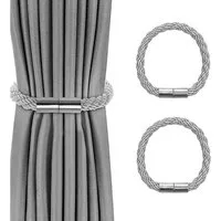 Agger Raffhalter Magnetische Vorhang Raffhalter, Raffhalter für Vorhänge mit Magnet, (2-tlg), Raffhalter für Gardinen Halterung Vorhang Halter Gardinen zubehör