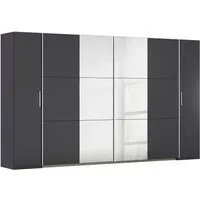 rauch Schwebetürenschrank Kleiderschrank Drehtürenschrank Schrank Garderobe KRONACH (in 3 Ausstattungen BASIC/CLASSIC/PREMIUM, Breiten 225/268/311/354 cm) Kombischrank optional mit 1 oder 2 Spiegel viele Böden MADE IN GERMANY