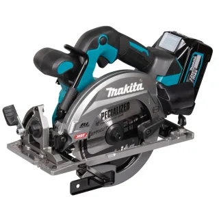 Makita Akku-Handkreissäge 57 mm 40V max. / 2,5 Ah, 2 Akkus + Ladegerät HS012GD201
