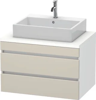 Duravit DuraStyle Konsolenwaschtischunterbau wandhängend Taupe & Weiß Matt 800x548x512 mm - DS531709 DS531709118