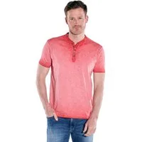 Engbers T-Shirt Herren Henley-Shirt uni, Hellrot