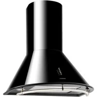 Klarstein Deckenhaube Lumio Neo Lumio Neo, Retro-Dunstabzugshaube 60cm 610m³/h A Edelstahl schwarz