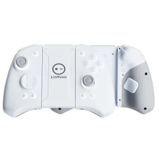 LinYuvo KS33 RGB bluetooth Game Controller for Switch/OED Joy-con with Mechanical Button Macro Function Dual Motor Joypa