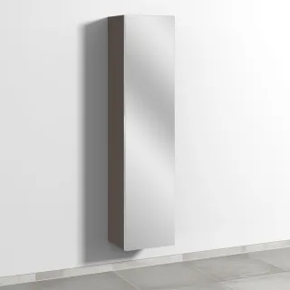 Sanipa 3way Hochschrank mit 1 Doppelspiegeltür, Taupe-Matt BP1531T