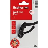 WallHero Pad Bohrlochretter,10 Stück, Mörtel weiß