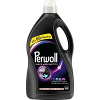 Perwoll PERWOLL Flüssigwaschmittel 80WL Black Familienpack 4L Colorwaschmittel (XXL-Pack, [1-St. Flüssigwaschmittel für dunkle Wäsche - mit Dreifach-Renew-Technologie)