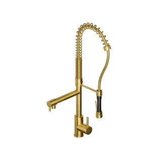 Steinberg Serie 100 Spültisch-Mischer, Gold gebürstet 100 1480 BG
