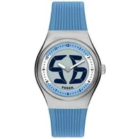 Fossil Quarzuhr World Flags Big Tic Argentina - LE1240, Armbanduhr, Herrenuhr, Silikonarmband, analog, digital