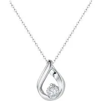 Firetti Kette mit Anhänger Schmuck Geschenk Silber 925 Halsschmuck Halskette Ankerkette, mit Zirkonia (synth)
