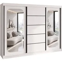 A&J MöbelLand GmbH Schiebetürenschrank BELANO – Moderner Kleiderschrank mit Schiebetüren (Die perfekte Kombination aus modernem Design, hoher Funktionalität und großzügigem Stauraum für Kleidung, Bettwäsche und Accessoires, erhältlich in verschiedene
