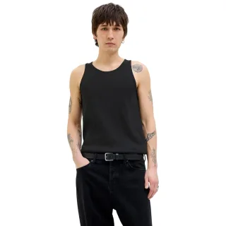 Jack And Jones - "Jordia" Ärmelloses Oberteil für Herren, Pointelle-Stoff (Schwarz)