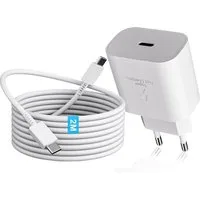TUWENA 25W USB C Ladegerät, Schnellladegerät Netzteil Super Fast Charger USB-Ladegerät (mit 2 m Ladekabel Schnellladekabel für Samsung Galaxy)