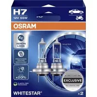 Osram KFZ-Ersatzleuchte Osram Scheinwerferlampe H7 Whitestar 2.0 2 Stück
