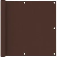 furnicato Balkonsichtschutz Wasserdichter Sichtschutz Braun 90 x 300 cm für Balkon (1-St) UV-beständige Sichtschutzmatte mit Ösen und stabilem PE-Seil